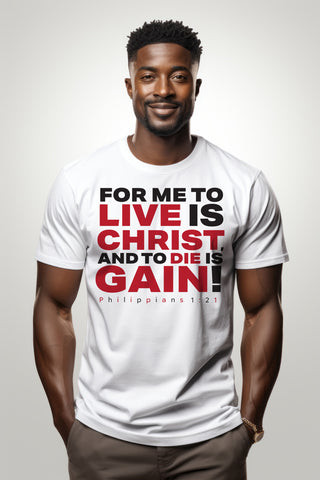 To Live is Christ Tee (Short and Long) and Hoodie (White)