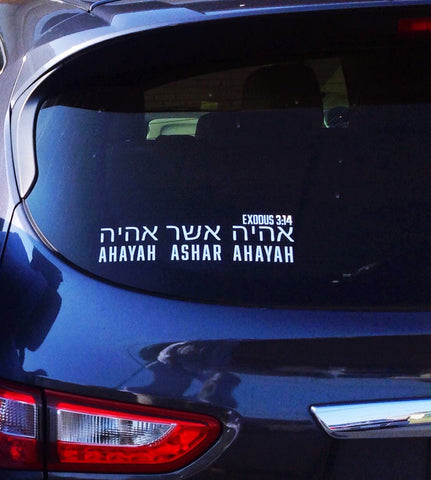 AHAYAH ASHAR AHAYAH CAR DECAL