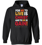 To Live is Christ Tee (Short and Long) and Hoodie (Black)